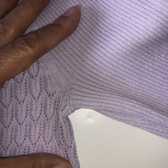 Victorias Secret Lilac Ribbed Textured Sweater Size XS/TP - Picture 10 of 16